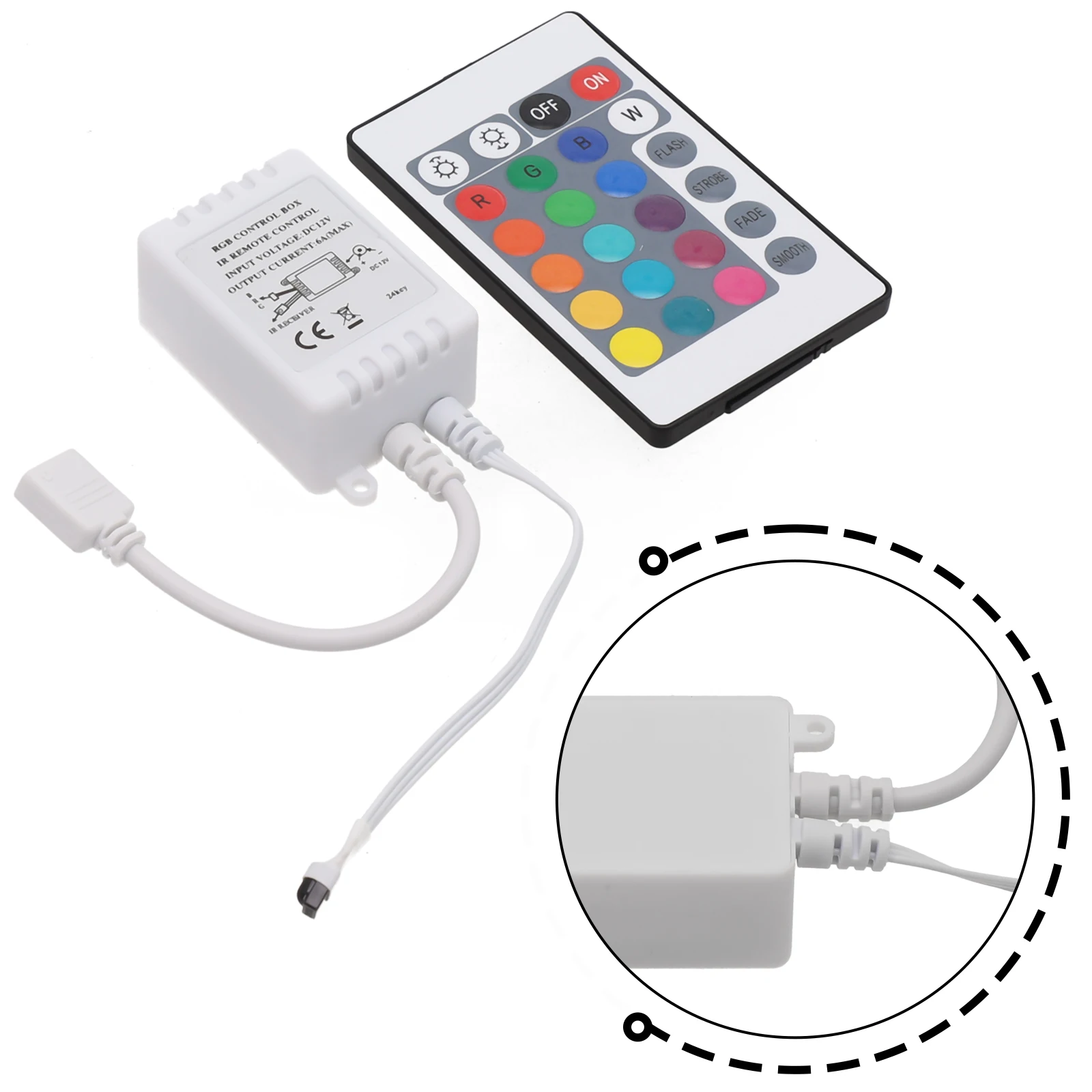 RGB Control Box High Quality LED Strip Light RGB Control Box + Remote Controller for 12V 3528 5050 Energy Efficient