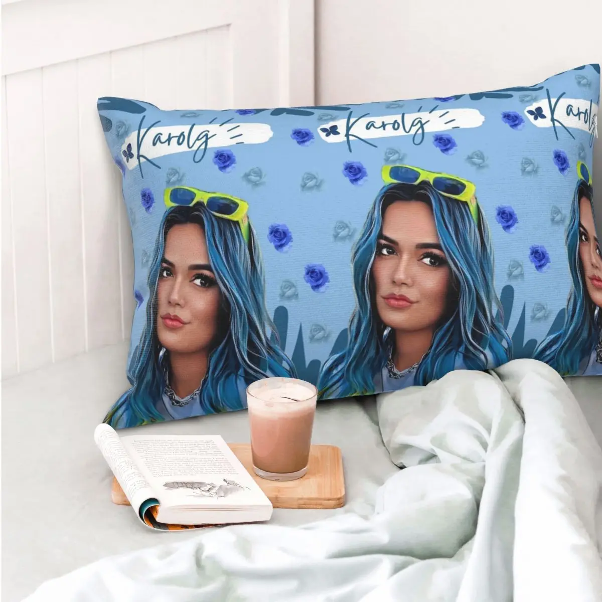Fondo De Pantalla Karol G Rectangle Pillowcase Cushion Cover Decorative Bedroom Bed Home Comfort Throw Pillow