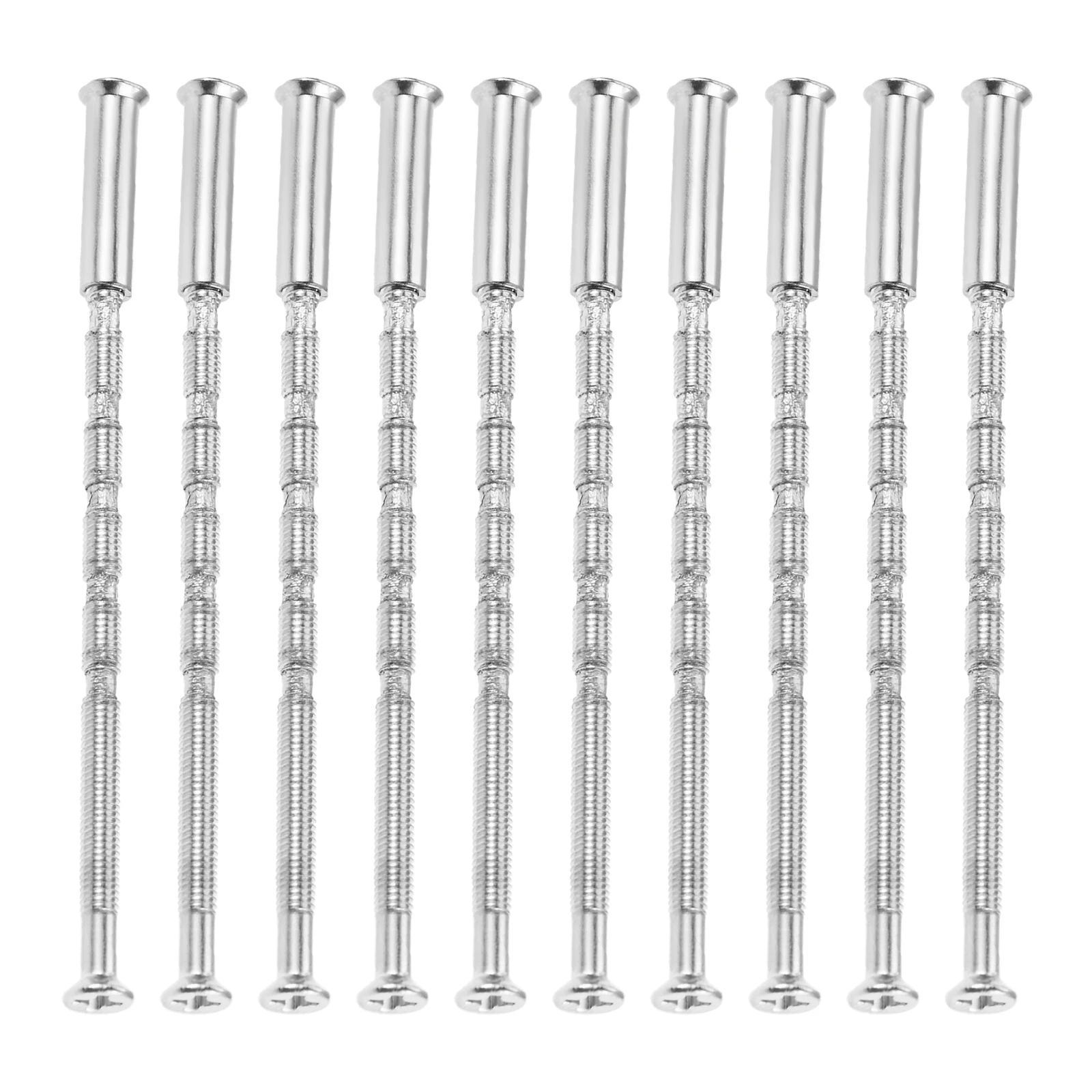 10 Sets 4 mm Edelstahl-Türgriffe von 35–60 mm dicken Augenschrauben, Küchenhebelgriff, Schrauben, Verbindungsbolzen und Hülsenbefestigung