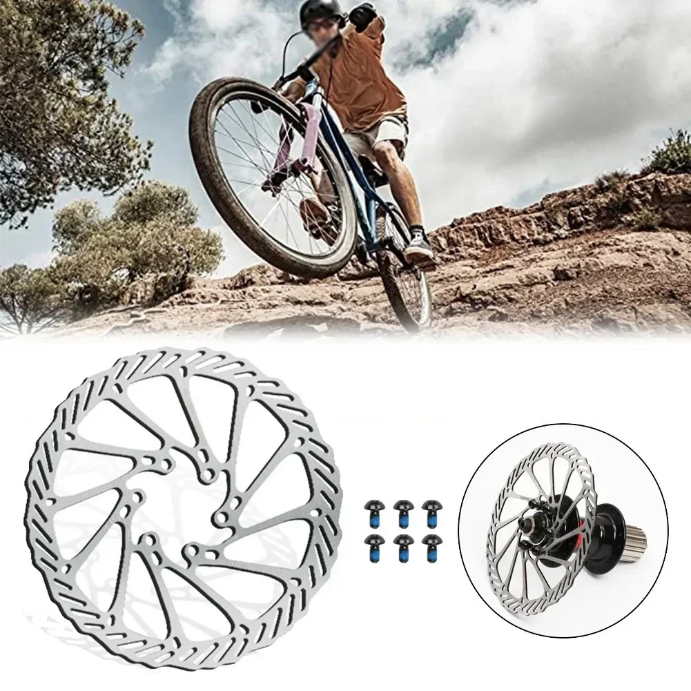 Good High Quality Nice Portable Pratical Brake Disc GS1 Metal Mountain Bike Silver With 6 Bolts 160/180mm 160mm/180mm