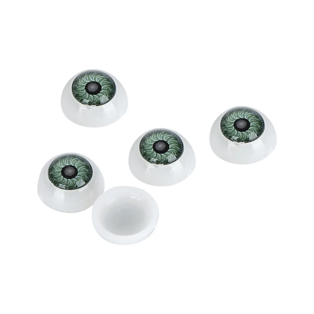 

100pcs Accessories Half Round Eyeballs Plastic Colorful Plastic Eyes Resin Colorful Eyes Bear