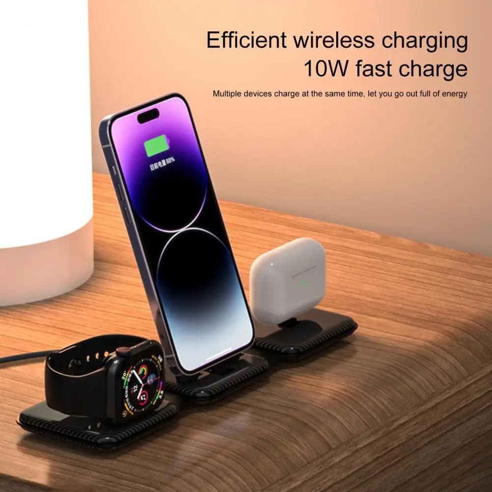Soporte de cargador inalámbrico profesional, estación de carga inalámbrica ergonómica portátil de alto rendimiento, suministro de oficina