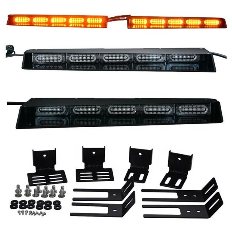 Highlight 3 Watt Light Emitting Diode Auto Interior  Emitting Diode Sun Visor Bar Truck Heavy Duty Recovery Emergency Strobe