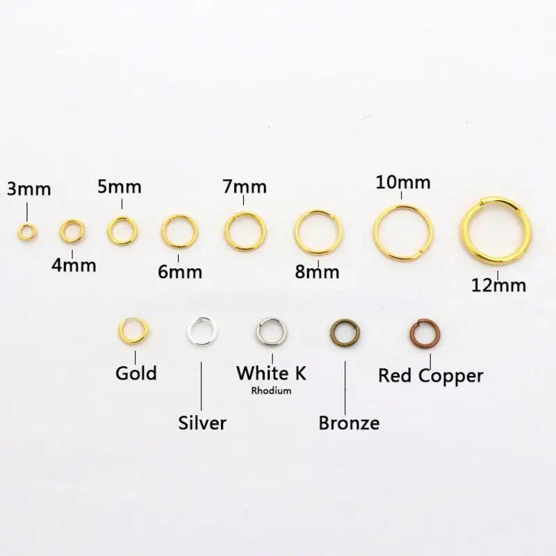 Silver Color 3 4 5 6 8 10 12 Split Jump Rings Connector For Jewelry Making Bracelet Necklace Earrings Diy Accessories Wholesale