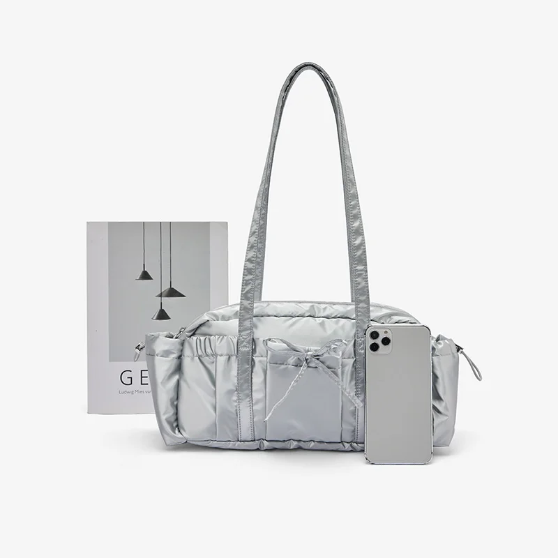 Semir Women Shoulder Bag Lightweight Cylinder Shape Bow Detail Underarm Urban Casual Daily Carry Bag Daily Wear 2026