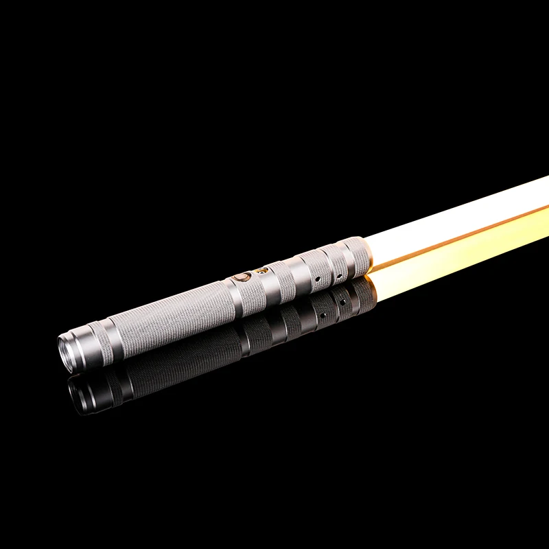 RGB Metalen Lightsaber Dueling Smooth Swing Laser Sword Sabre De Luz 16 Kleur Veranderende 16 Geluiden FOC Rave Knipperend Speelgoed