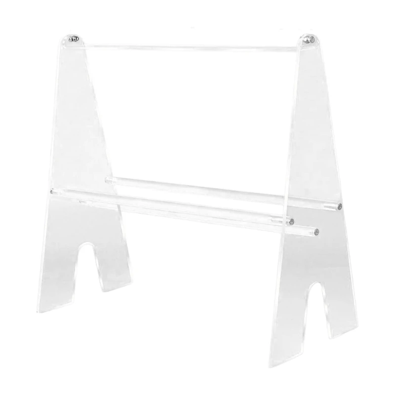 Versatile Sturdy Acrylics Hairband Stand Clear Display Rack for Multiple Bands Household Use Home Organization