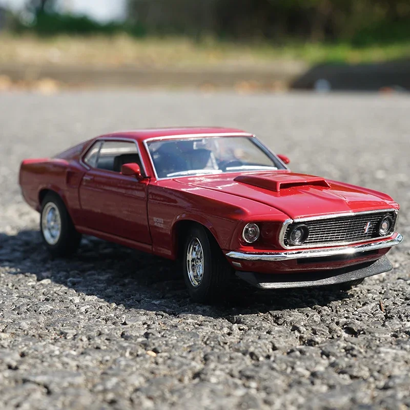 WELLY 1:24 Ford Mustang Boss 429 1969 Supercar Alloy Car Model Diecasts & Toy Vehicles Collect Car Toy Boy Birthday gifts