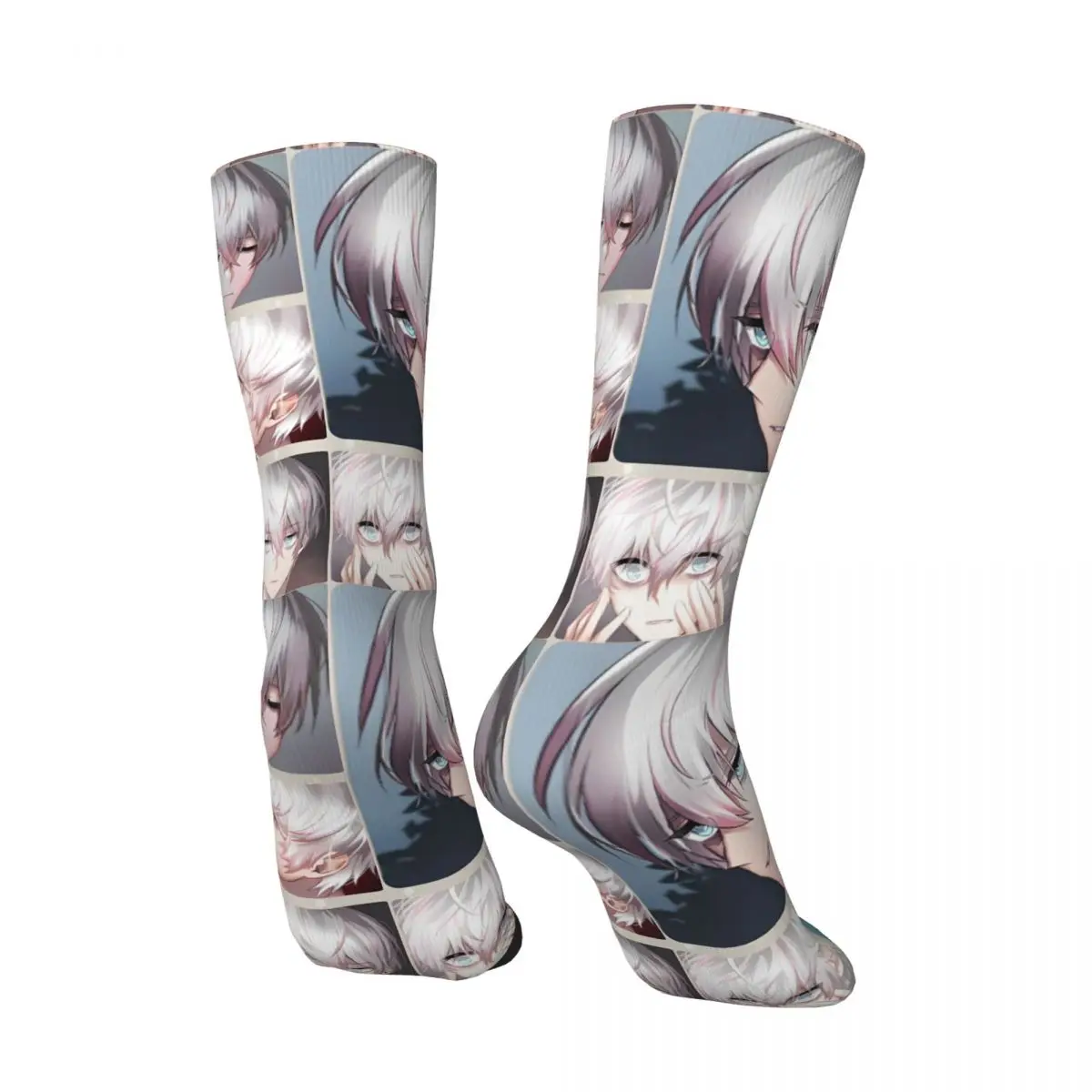 Men's Socks Mystic Messenger Game Stockings Autumn Fashion Soft Socks Funny Happy Cartoon Anime Graphic Cycling Anti-Slip Socks