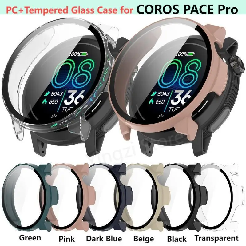 Tempered Glass Case For Coros Pace Pro Smart Watch Protective Cover Bumper COROS PACE Pro Screen Protector Shell Accessories