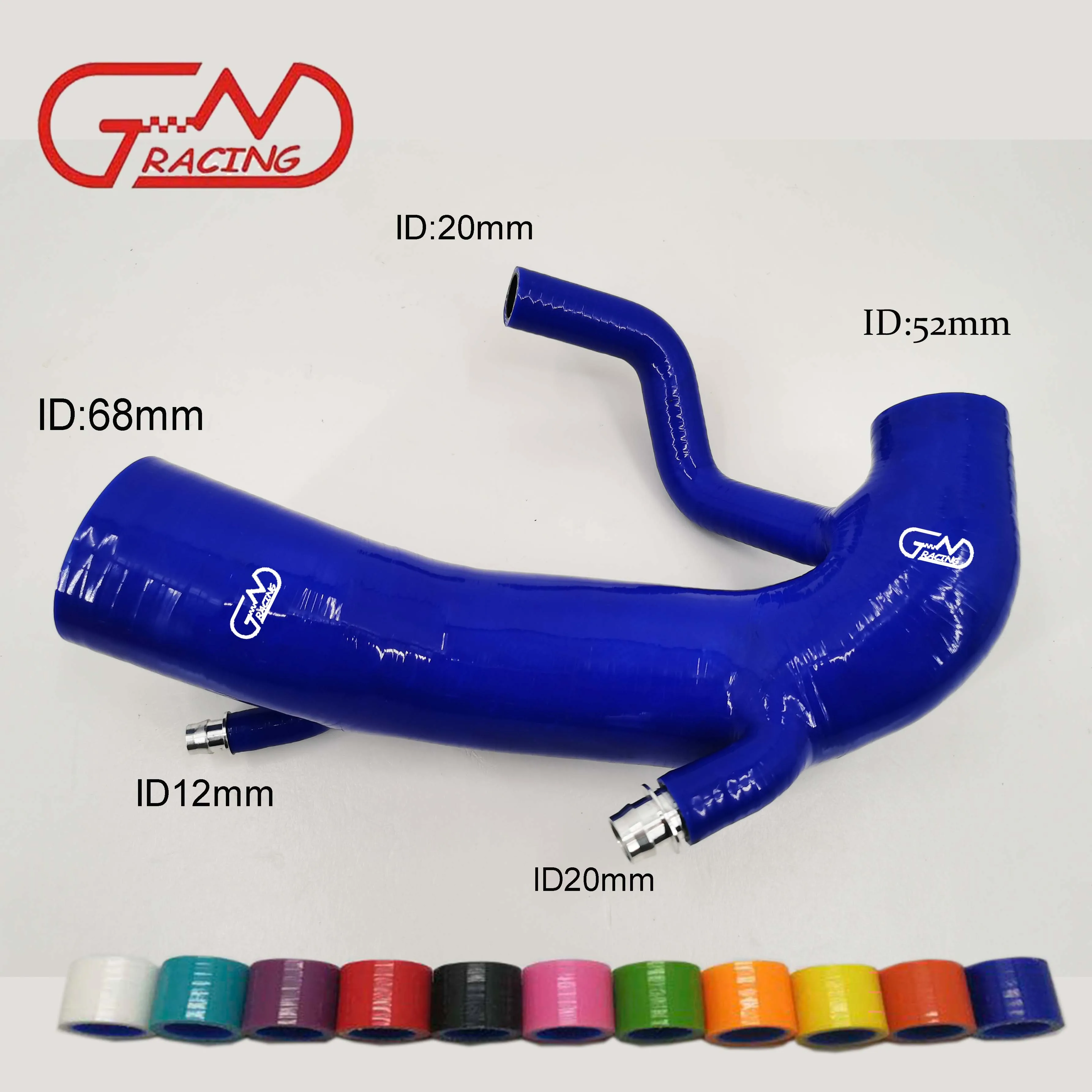 Zestaw silikonowych przewodów dolotowych powietrza 4-warstwowych do Peugeot 208 GTI 2016-2018 RCZ 1.6 16V THP 2010-2016