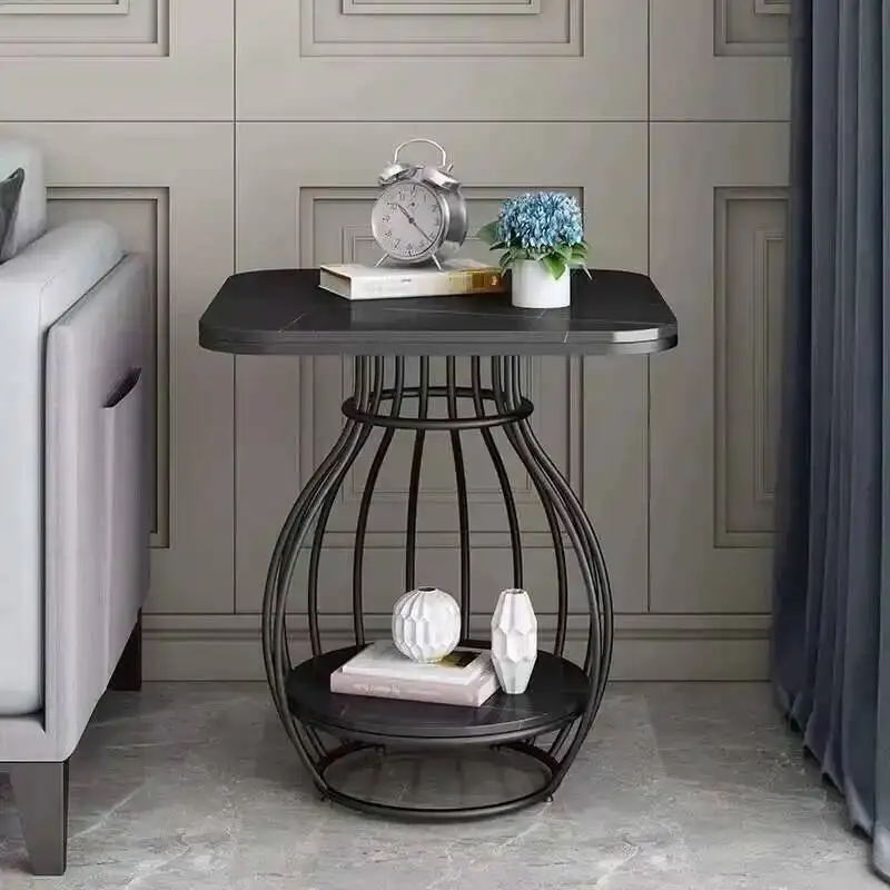 

Unique Round Space Simple Coffee Saving Table Aesthetic High Metal Luxury Side Table Standing Couchtisch Living Room Furniture
