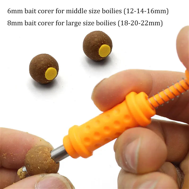 Kit de herramientas de pesca de carpa de 6mm/8mm, herramienta Corer de cebo de carpa + aparejos de yeso, Boilies emergentes de espuma para aparejos de ronnie para equipo de peces de carpa