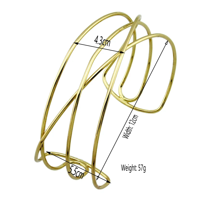 KDLUN Big Alloy Torques Necklaces For Women Statement Metal Choker Necklace Fashion Jewelry 2023 New Chunky Chocker Collar Punk