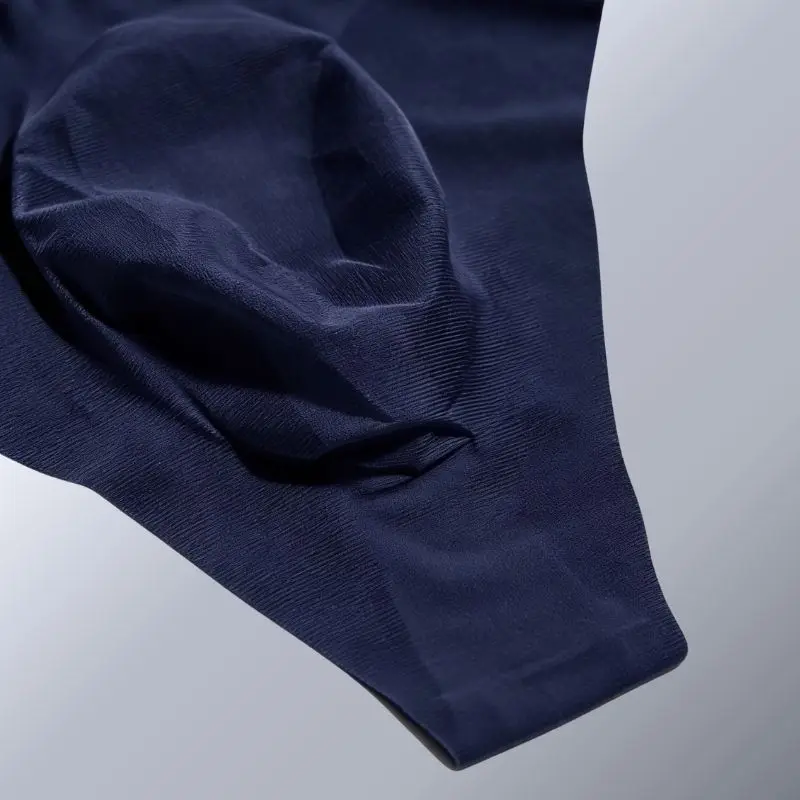 Celana Dalam Pria Ultra Tipis Bahan Sutra Es Nilon Model Thong Seksi Tanpa Jahitan G-String untuk Malam Romantis, Bernapas, Model T-Back Ukuran Besar S-6XL
