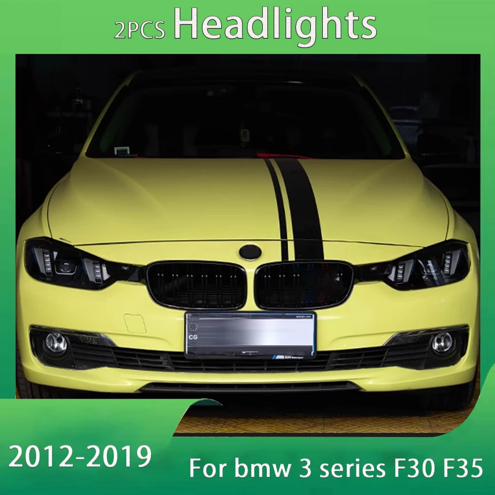 

Передние фары автомобиля для BMW 3 серии 2013-2019 F35 F30 светодиодные фары дневные ходовые огни фары автомобильные аксессуары