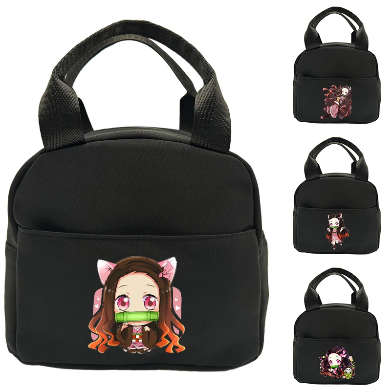 

Demon Slayer Lunch Bag Teenage Handbag Student Thermal Lunch Bag Insulation Bento Pack Aluminum Foil Rice Bag Meal Pack Ice Pack