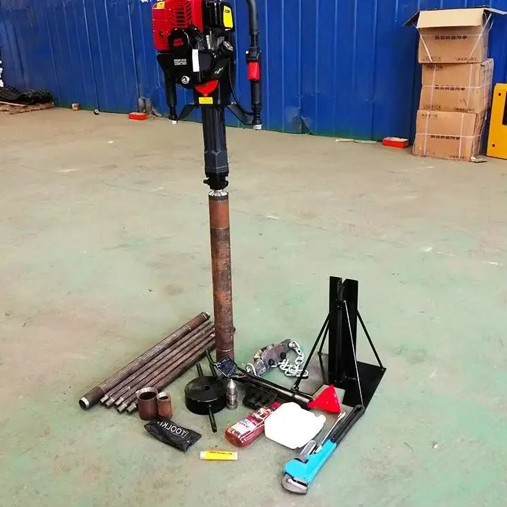 

Customized Soil Rock Concrete Backpack Drill Rig Petrol Diesel 15-Meter Single-Operated Lightweight Accurate Tool