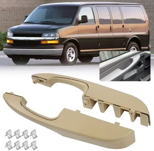 

Пара внутренних дверных ручек с подлокотниками для Chevy GMC 2003-2019 Express Savana 1500 2500 3500 - 2 шт.