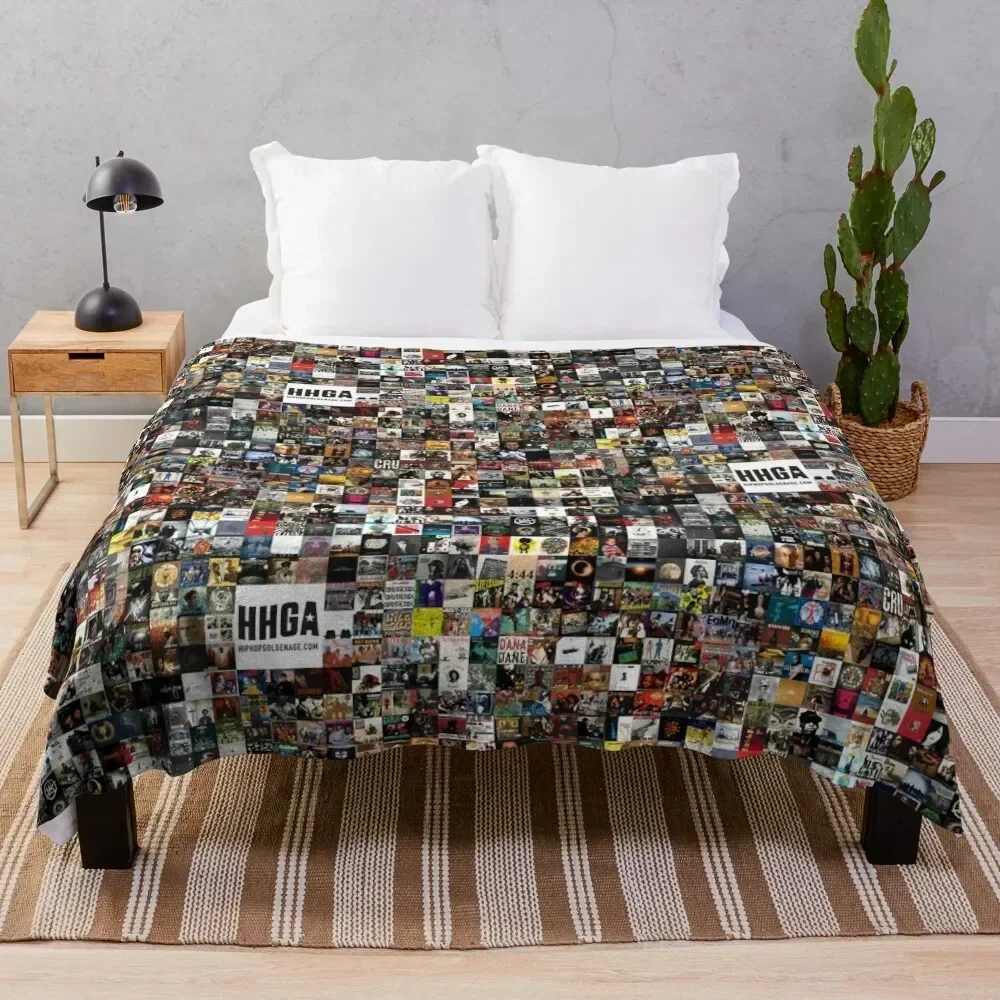 

BEST HIP HOP ALBUMS 1980 - 2019 Throw Blanket Soft Bedroom Blanket for Night Sleeping