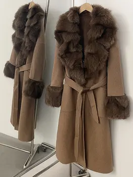 10 best sales Casaco com gola e punhos de pele - №9