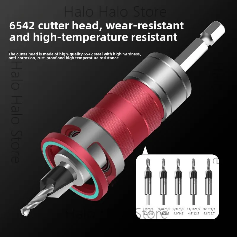 Picture 5: Upgrade semi-automatic adjustment depth limit countersunk hole drill without hurting the panel Easy disassembly