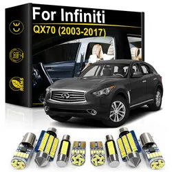For Infiniti FX35 FX37 FX45 FX50 QX4 QX70 1997 2000 2013 2014 2015 2016 2017 Car Interior Lights LED Accessories Canbus Lamp