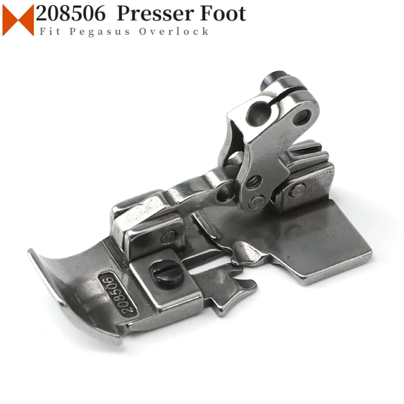 208506 Presser Foot Fit Five Thread Thick Fabric Fit Siruba 757 Pegasus M600 M700 Industrial Overlock Sewing Machine 5x5