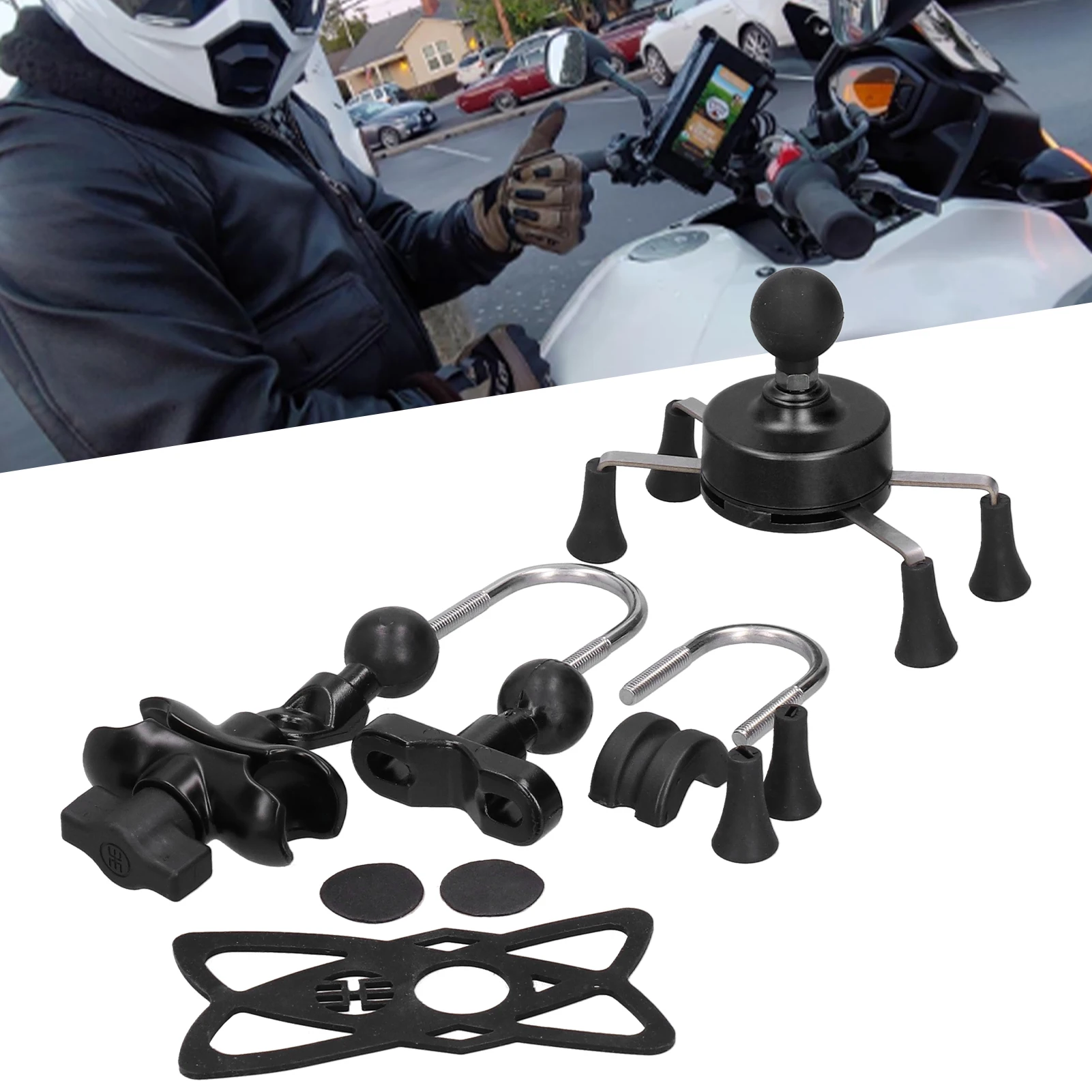 Handyhalterung für Lenker mit 13 Zubehörteilen für 7 8 SE X XS Xr X Form Handyhalterung Telefonhalter