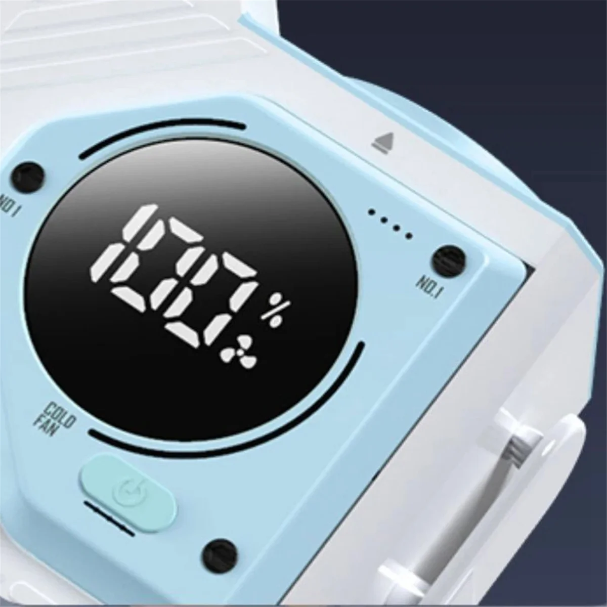 Поясной вентилятор 9800 мАч, подвесной вентилятор на шею/талию, перезаряжаемый носимый поясной вентилятор для альпинизма, пешего туризма B