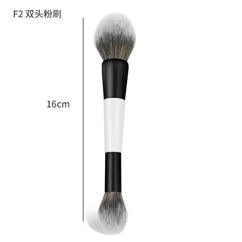 Ensemble de pinceaux de maquillage à double tête F1-F4 pour fond de teint, Blush, outils de beauté, pinceaux cosmétiques de mise en forme du visage