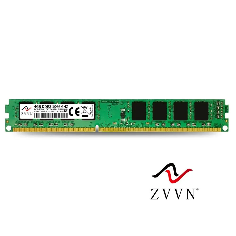 

ZVVN 4 ГБ DDR3 1066 (PC3 8500) 1,5 В ПК Оперативная память для настольного компьютера 240-контактная узкая модель 3U4E10C7ZV01-X