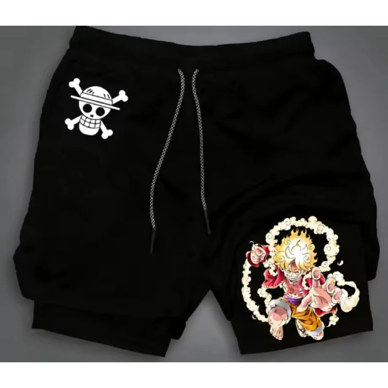 Calças de Corrida Masculinas de Verão para Fitness e Treino, Secagem Rápida, Shorts Esportivos 2 em 1 para Exercícios
