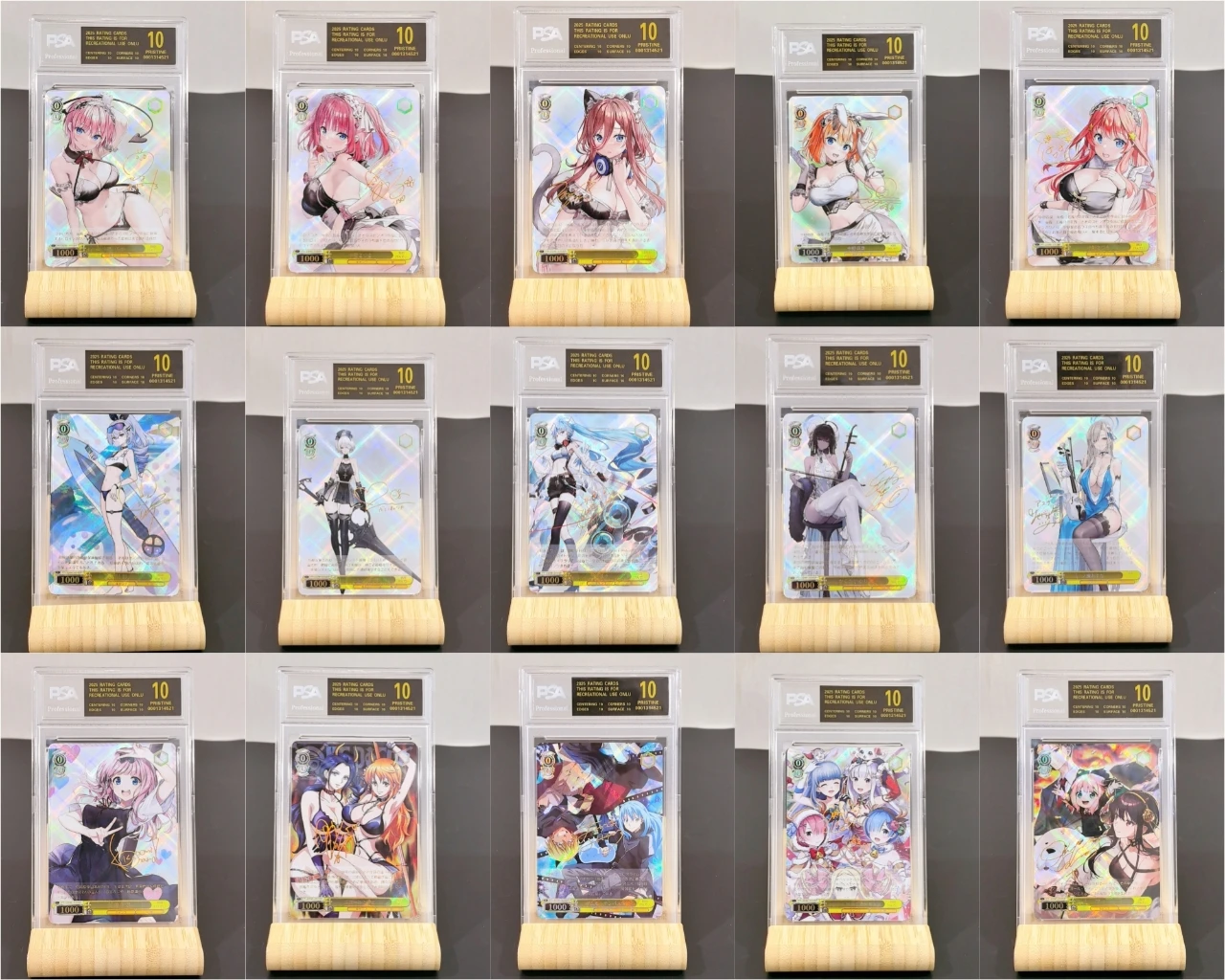 

Re:Life in a different world from zero DIY WS PSA Rem Ram Plastic Card Brick Collector Card Protective Shell Card Included Card