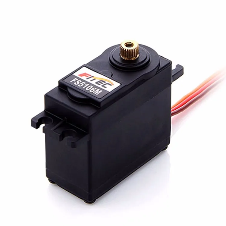 6V 7.5Kg Analog Servo Metal Gear Ball Bearings  Core Motor 180 Degree Servo for Rc Plane Servo Arm and Educational Kits