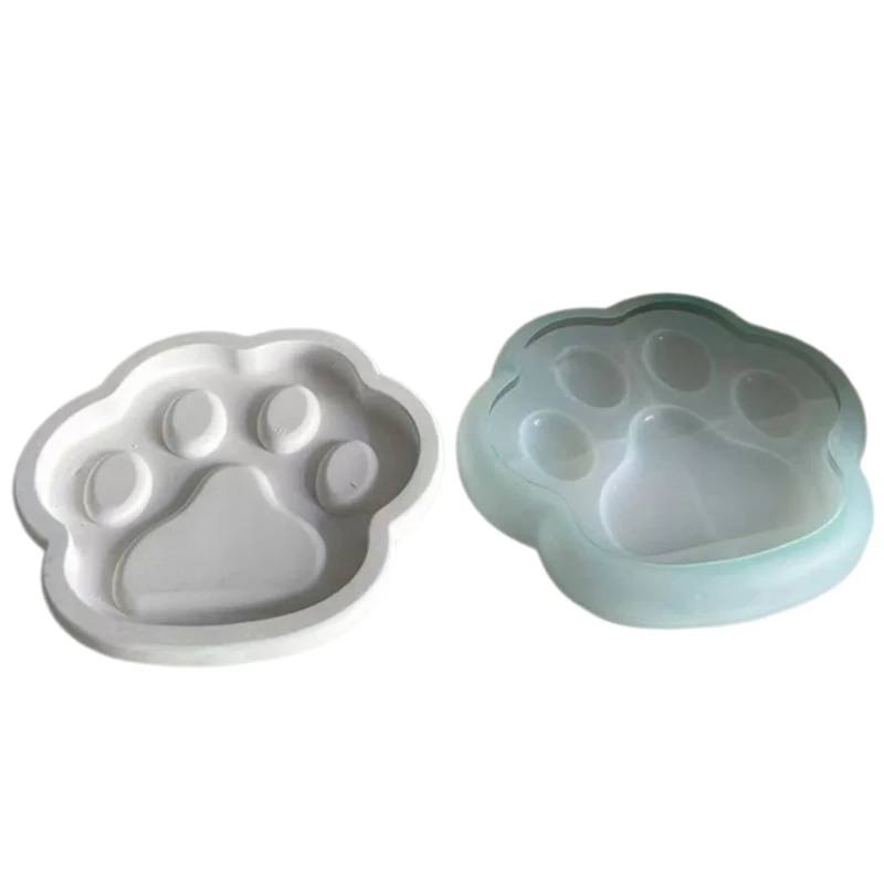 M2EA Safe and Easy to Clean Epoxy Mold Paw Dish Crafting Mold Storage Tray Mould