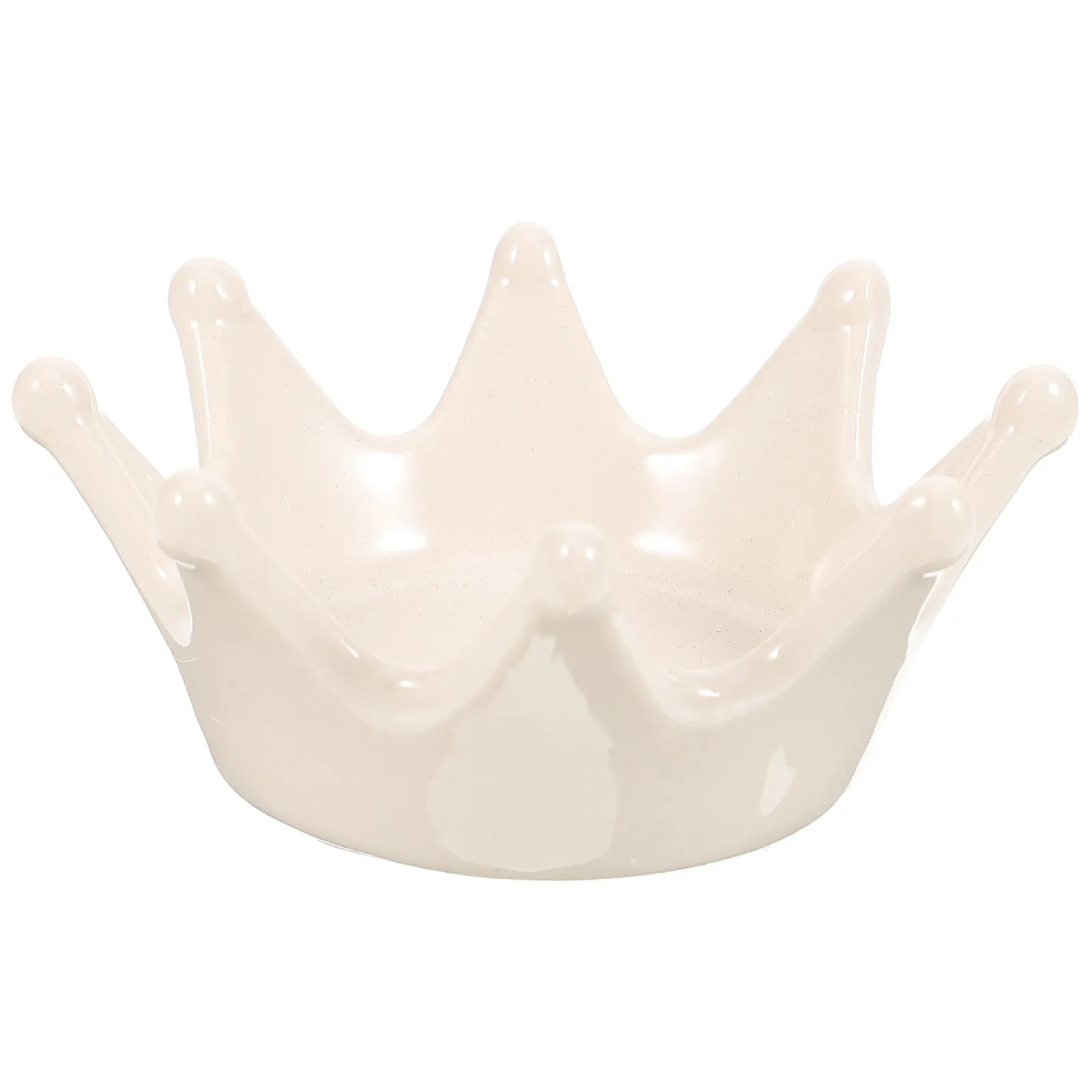 

Ceramic Crown Jewelry Dish Exquisite Jewelry Storage Tray for Rings Earrings Necklaces Bracelets Decorative Display Plate