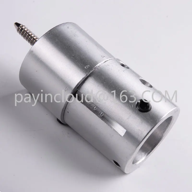 Aluminum Eccentric Chuck M33x3.5 Threaded With Wood Screw And Scale For Woodworking Lathe Multi-Angle Rotation