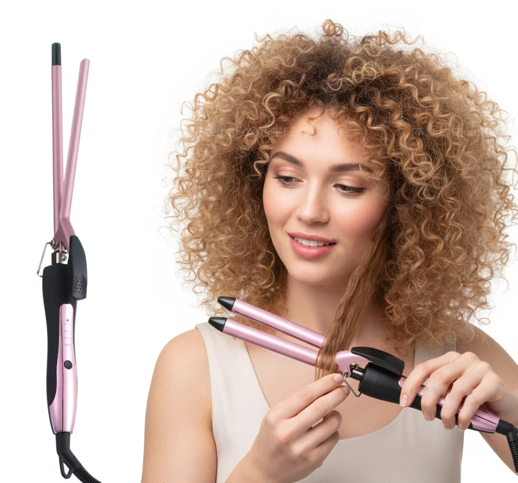 

Professional Curling Wand, 3/8 Super Skinny Rectangular Ceramic Barrel for Tight, Natural, Ringlet Long Lasting Chopstick Curls