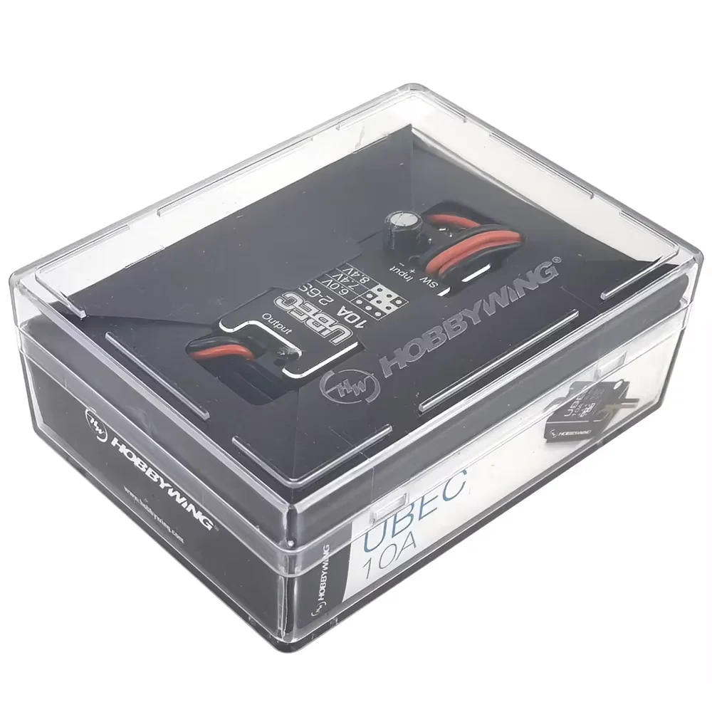Hobbywing 10A UBEC V2 Módulo Regulador de Tensão 2-6S À Prova D 'Água Ajustável 6V/7.4V/8.4V para Peças de Brinquedo de Carro Pequeno