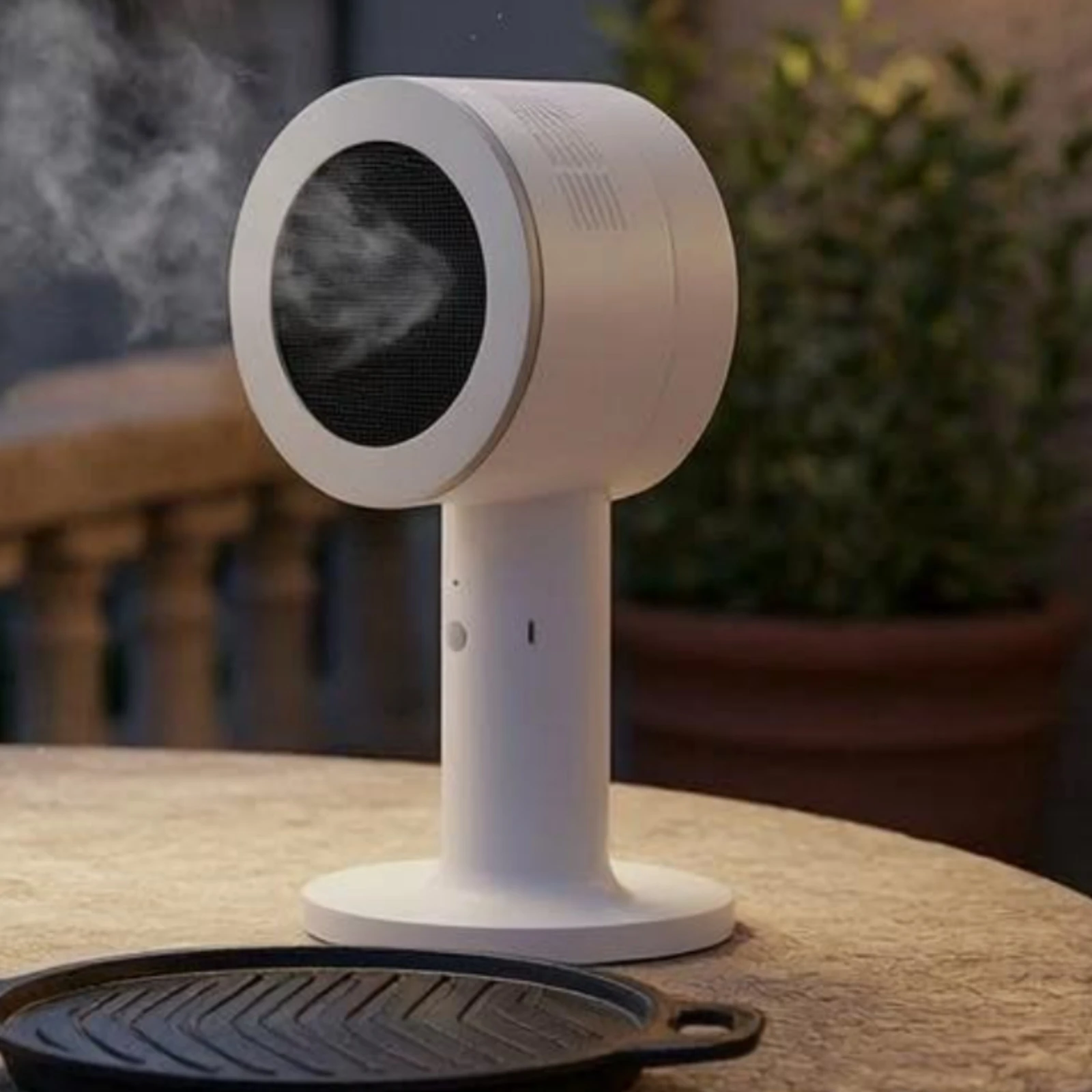 Desktop Smoke Extractor Compact Cooking Fume Extractor Indoor Smoke Fan Portable Kitchen Appliance Simple Controls for Barbecue view 2