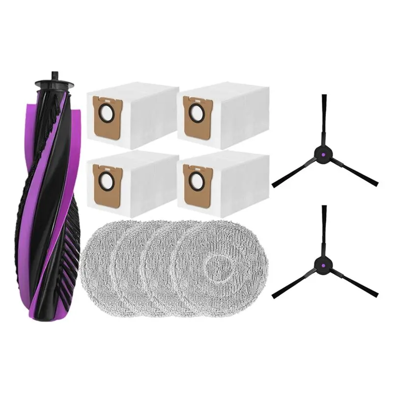 

B01C-Набор для уборки дома, 10 шт., для робота-пылесоса JONR P20 PRO: сменные аксессуары, боковые щетки, салфетки для швабры, мешки для сбора пыли