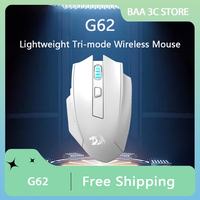 REDRAGON G62 Mouse Tri-mode Wireless Bluetooth PAW3395 26000DPI Lightweight Gaming Mouse Ergonomics Esports Office Accessories