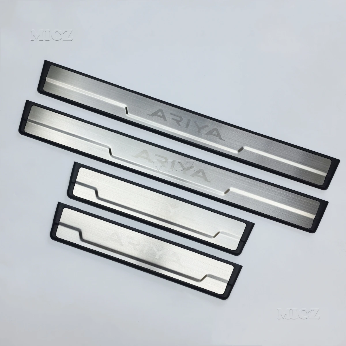 For Nissan ARIYA Accessory Stainless Chrome Car Door Sill Kick Plate Guard Pedal Protector Styling