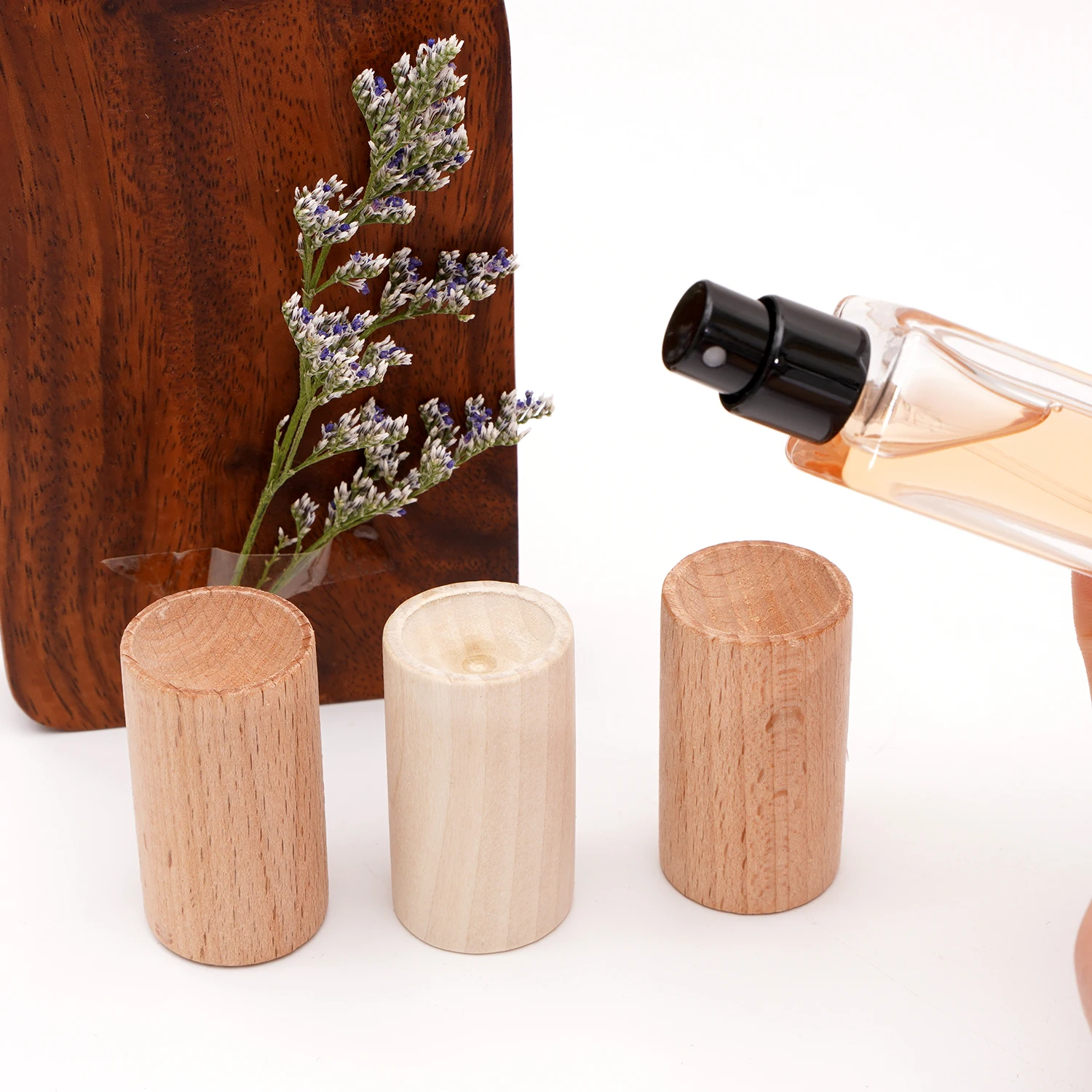 1-4Pcs Natural Wooden Essential Oil Diffuser Refreshing Sleep Long-lasting Expanded Fragrant Wood