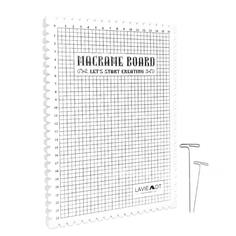 Foam Macrames Board with Needle Set for Bracelet Craft Cord String DIY Knotting view 5