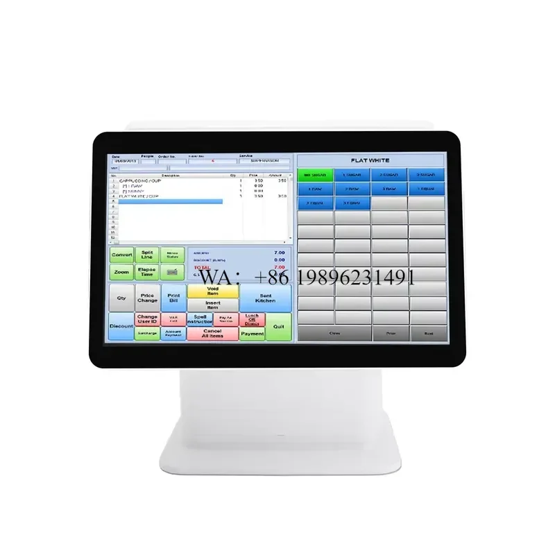 TCANG 15.6 Inch Self-Service Payment POS 80mm Small Ticket Billing Cash Register with Touch Screen New Product