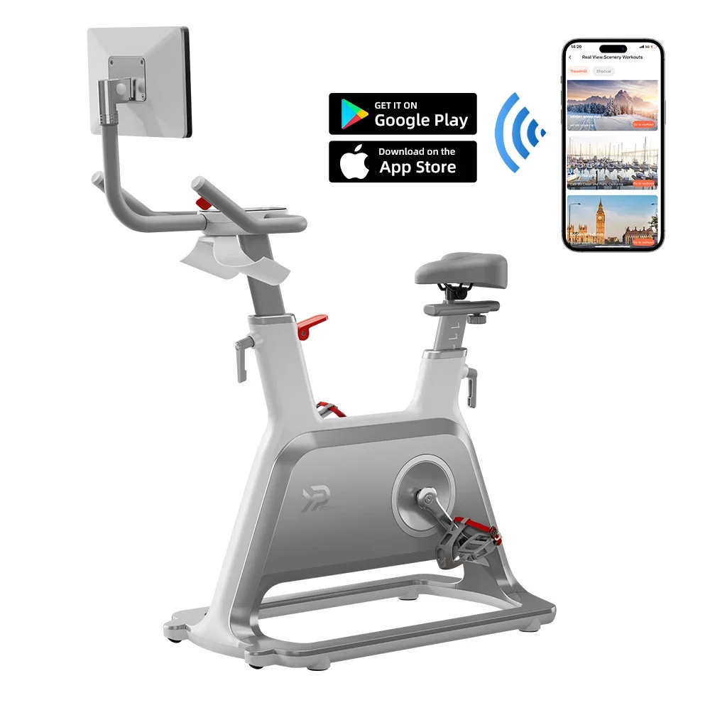 2025 YPOO Profesional Home Exercise Air Magnetic Spin Bike Spinning Bike High Quality With YPOOFIT APP