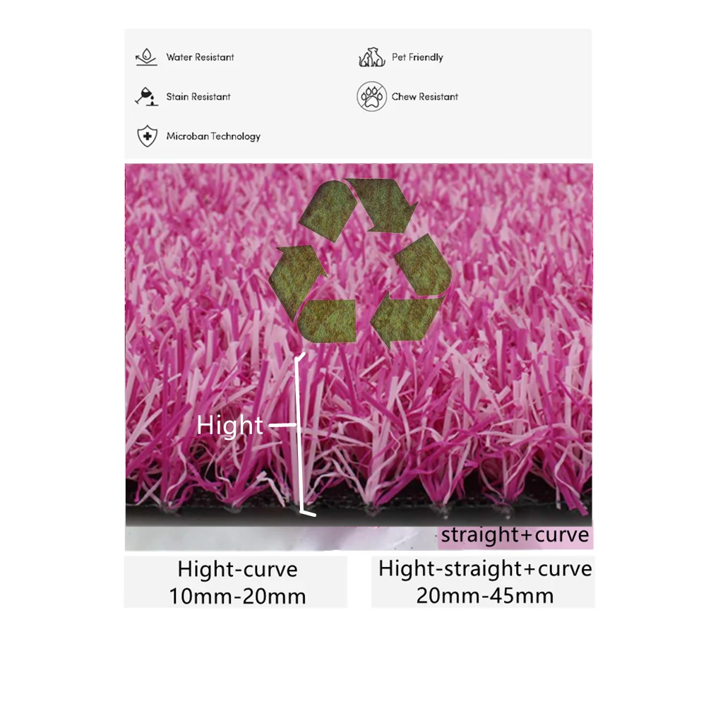 Fashion Yoga Mats Print Eco-friendly / pink Grass  Turf Lawn