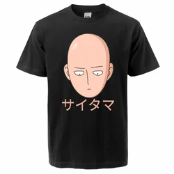 Summer 2024 Male Fashion Japan Anime One Punch Man T-Shirts Breathable Tees Male Saitama Short Sleeve Tee Harajuku Clothes